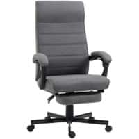 Vinsetto Office Chair Basic Tilt Fixed Armrest Height Adjustable Grey 120 kg 921-610V70GY 670 (W) x 680 (D) x 1,140 (H) mm