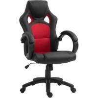 Vinsetto Office Chair Basic Tilt Fixed Armrest Height Adjustable Black 120 kg 921-616V71BK 610 (W) x 710 (D) x 1,180 (H) mm