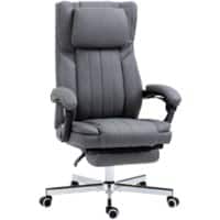 HOMCOM Office Chair Basic Tilt Fixed Armrest Grey 120 kg 921-627V70CG 610 x 650 x 1,130 mm