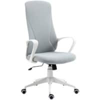 Vinsetto Office Chair Basic Tilt Fixed Armrest Height Adjustable Grey 120 kg 921-637V70LG 560 (W) x 620 (D) x 1,195 (H) mm