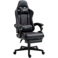 Vinsetto Gaming Chair Fixed Armrest Faux Leather Black Red 921-465V71BK