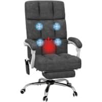 Vinsetto Massage Chair Basic Tilt Fixed Armrest Grey 120 kg 921-668V70CG 740 x 640 x 1,180 mm