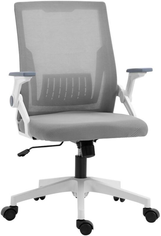 Vinsetto Office Chair Basic Tilt 2D Armrest Grey 120 kg 921-670V70GY 600 x 550 x 980 mm