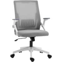Vinsetto Office Chair Basic Tilt 2D Armrest Height Adjustable Grey 120 kg 921-670V70GY 600 (W) x 550 (D) x 980 (H) mm
