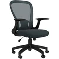 Vinsetto Office Chair Basic Tilt 2D Armrest Height Adjustable Grey 120 kg 921-694V70CG 540 (W) x 630 (D) x 1,030 (H) mm