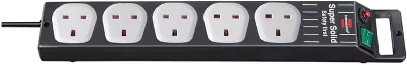 brennenstuhl Extension Lead 5 Way Black