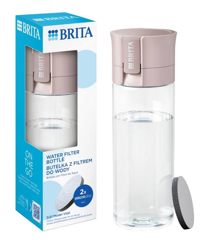 BRITA Water Filter Bottle  Vital Apricot 600 ml