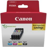 Canon 581 Original Ink Cartridge Black, Cyan, Magenta, Yellow Multipack Pack of 4