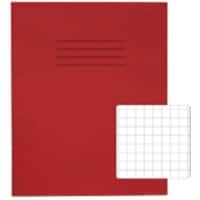 Rhino Exercise Book Squared Stapled Side Bound Manila Red Not perforated  48 Pages Pack of 100