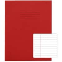 Rhino Exercise Book A5+ Ruled Stapled Side Bound Manila Red Not perforated  80 Pages Pack of 100