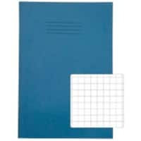 Rhino Exercise Book A4+ Squared Stapled Side Bound Manila Light Blue Not perforated  80 Pages Pack of 50