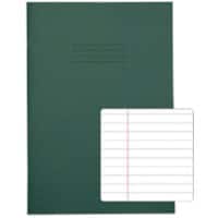 Rhino Exercise Book A4 Ruled Stapled Side Bound Manila Dark Green Not perforated  80 Pages Pack of 50