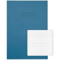 Rhino Exercise Book A4 Squared Stapled Side Bound Manila Light Blue Not perforated  80 Pages Pack of 50