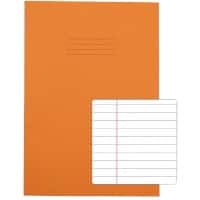 Rhino Exercise Book A4 Ruled Stapled Side Bound Manila Orange Not perforated  80 Pages Pack of 50