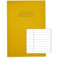 Rhino Exercise Book A4 Ruled Stapled Side Bound Manila Yellow Not perforated  80 Pages Pack of 50