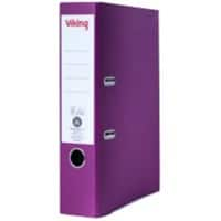 Viking Lever Arch File A4 75 mm Violet 2 ring Cardboard Matt Portrait