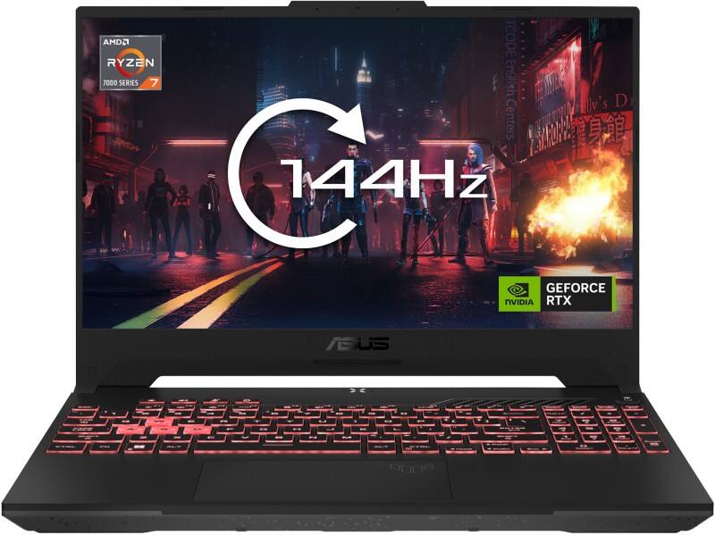 ASUS TUF Gaming FA507NV-LP023W Laptop 39.6 cm (15.6") 7735HS 3.2 GHz 16 GB NVIDIA GeForce RTX 4060 Windows 11 Home