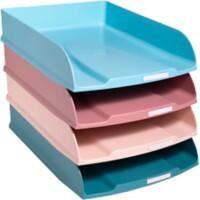 Exacompta Skandi Letter Tray Stackable A4 Maxi Assorted Pack of 4