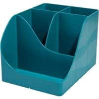 Exacompta Skandi Pen-Wave Desk Organiser 5 Compartments PS (Polystyrene) Pacific Blue