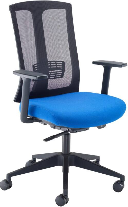 Dams International Ronan Operator Chair Fixed Armrest Blue 630 x 590 x 1,060 mm