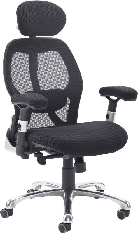 Dams International Sandro Executive Chair Fixed Armrest Black 660 x 660 x 1,335 mm