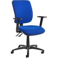 Dams International Senza Operator Chair Height-Adjustable Armrest Blue 670 x 650 x 1,100 mm