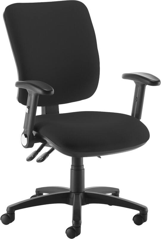 Dams International Senza Operator Chair Black 670 x 650 x 1,100 mm