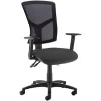 Dams International Senza Operator Chair Height Adjustable Black 670 x 650 x 1,100 mm