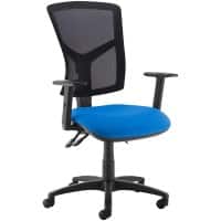 Dams International Senza Operator Chair Height-Adjustable Armrest Blue 670 x 650 x 1,100 mm