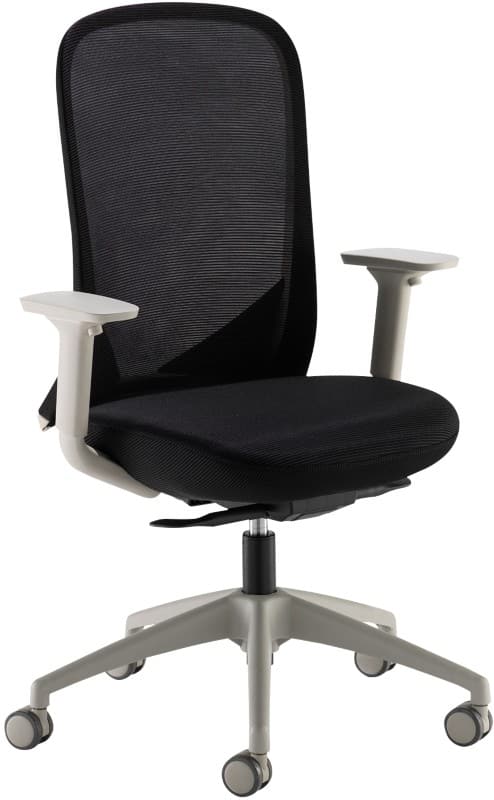 Dams International Sway Operator Chair Height-Adjustable Armrest Black 690 x 600 x 1,125 mm