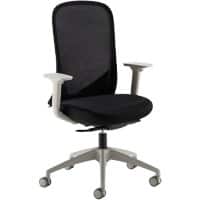 Dams International Sway Operator Chair Height-Adjustable Armrest Black 690 x 600 x 1,125 mm