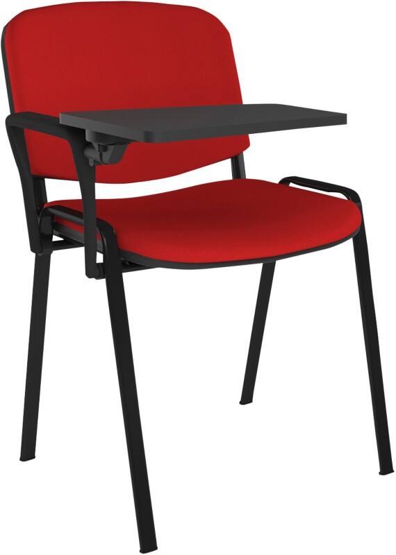 Dams International Taurus Meeting Chair Fixed Armrest Red 590 x 540 x 810 mm