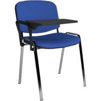 Dams International Taurus Meeting Chair Fixed Armrest Blue 590 x 540 x 810 mm