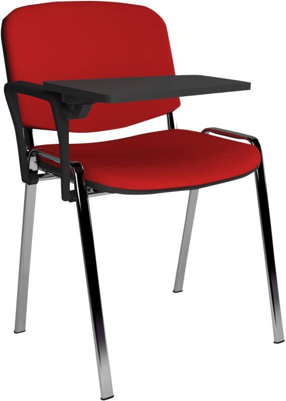 Dams International Taurus Meeting Chair Fixed Armrest Red 590 x 540 x 810 mm