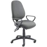 Dams International Vantage Operator Chair Fixed Charcoal 480 x 605 x 1,005 mm