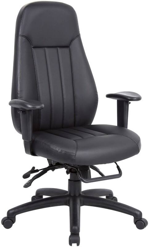Dams International Zeus Office Chair Height-Adjustable Armrest Black 670 x 665 x 1,300 mm
