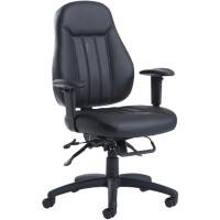 Dams International Zeus Office Chair Height Adjustable Black 670 x 665 x 1,175 mm