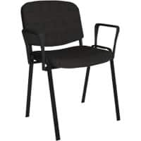 Dams International Taurus Meeting Chair Fixed Charcoal 640 x 540 x 810 mm