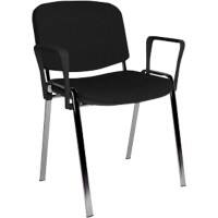 Dams International Taurus Meeting Chair Fixed Black 640 x 540 x 810 mm