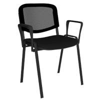 Dams International Taurus Meeting Chair Fixed Black 640 x 540 x 810 mm