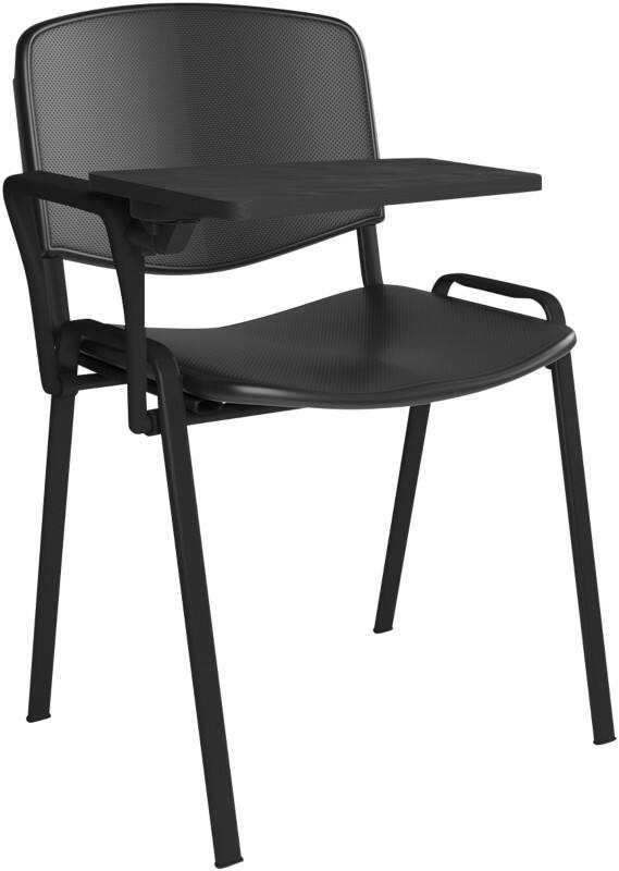 Dams International Taurus Meeting Chair Fixed Armrest Black 590 x 535 x 810 mm