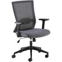 Dams International Travis Operator Chair Height-Adjustable Armrest Grey 640 x 600 x 1,090 mm