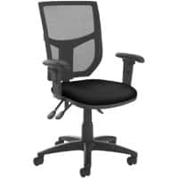 Dams International Altino Operator Chair Height-Adjustable Armrest Black 670 x 600 x 1,090 mm