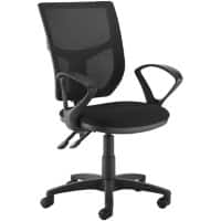 Dams International Altino Operator Chair Fixed Armrest Black 670 x 600 x 1,090 mm