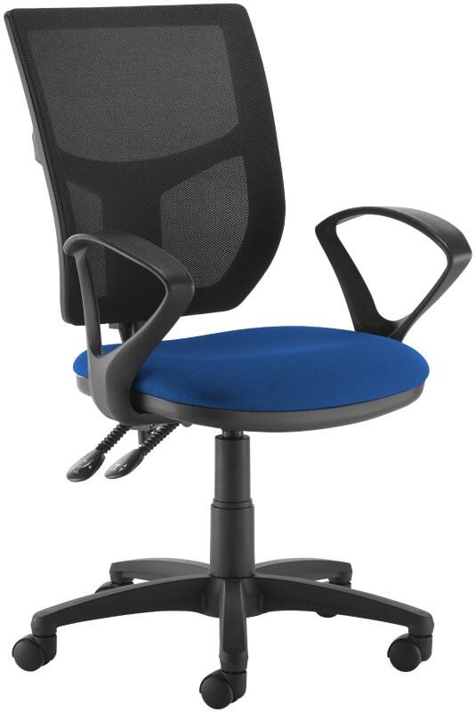 Dams International Altino Operator Chair Fixed Armrest Blue 670 x 600 x 1,090 mm