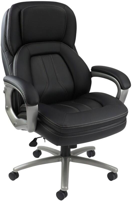 Dams International Atlas Executive Chair Fixed Armrest Black 760 x 800 x 1,220 mm
