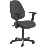 Dams International Bilbao Operator Chair Height Adjustable Charcoal 480 x 605 x 1,085 mm