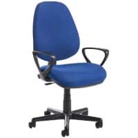 Dams International Bilbao Operator Chair Fixed Armrest Blue 480 x 605 x 1,085 mm