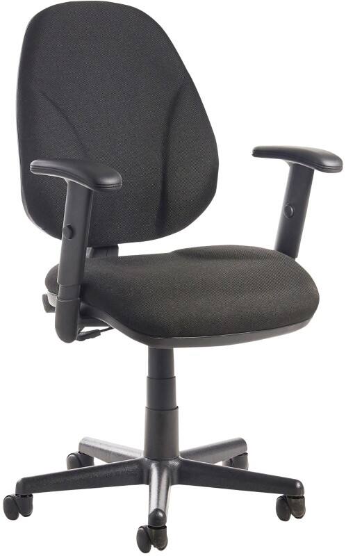 Dams International Bilbao Operator Chair Height-Adjustable Armrest Black 480 x 605 x 1,085 mm