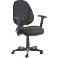 Dams International Bilbao Operator Chair Height-Adjustable Armrest Black 480 x 605 x 1,085 mm